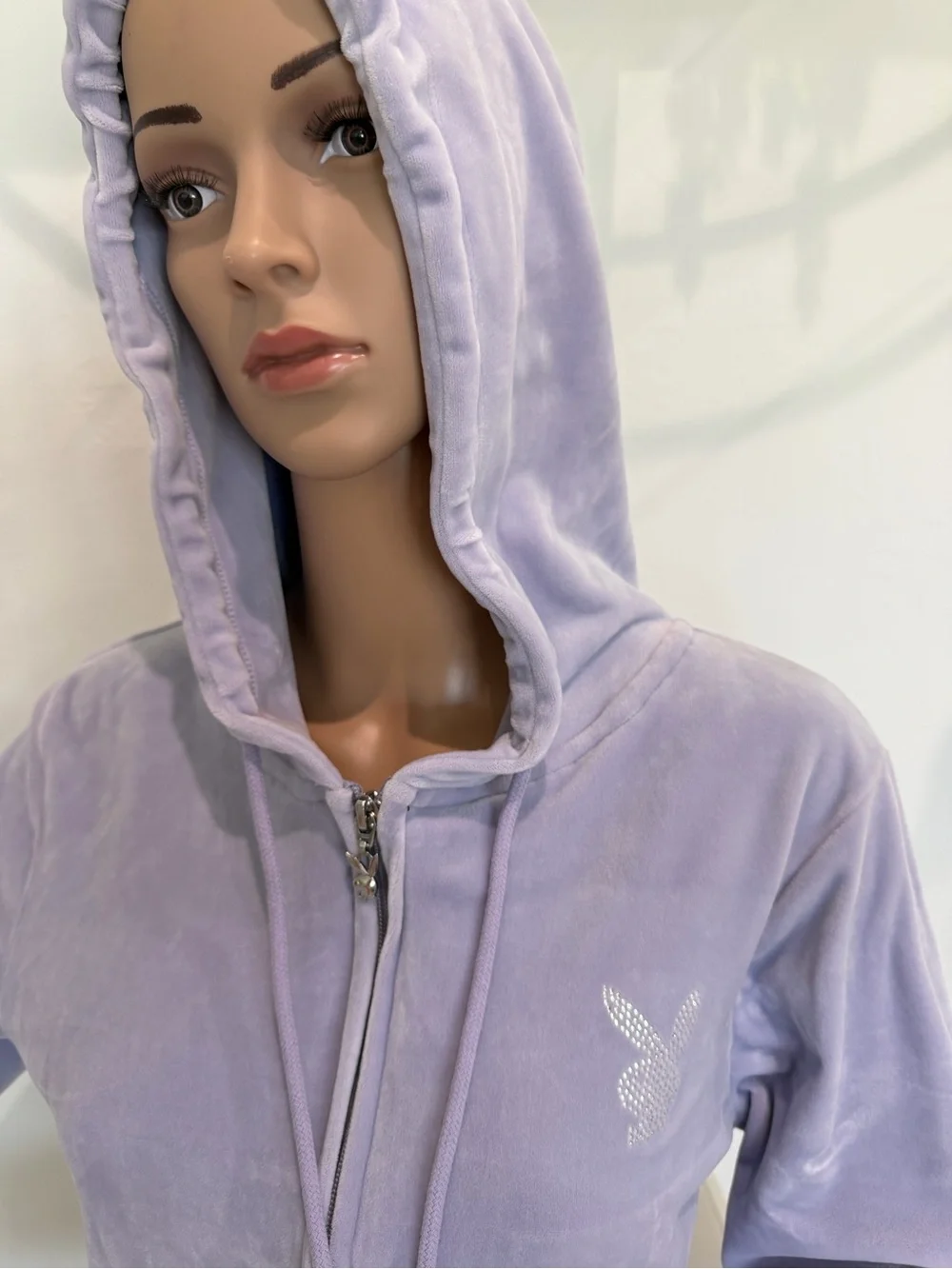 PLAYBOY Lavender Velour Hoodie & Joggers Set - Picture 6 of 6